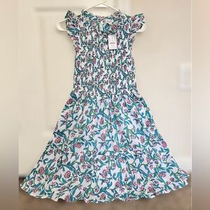 New J. Crew women  Dress - Blue and Pink Floral 100% cotton